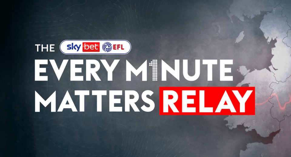 The Every Minute Matters Relay graphic.